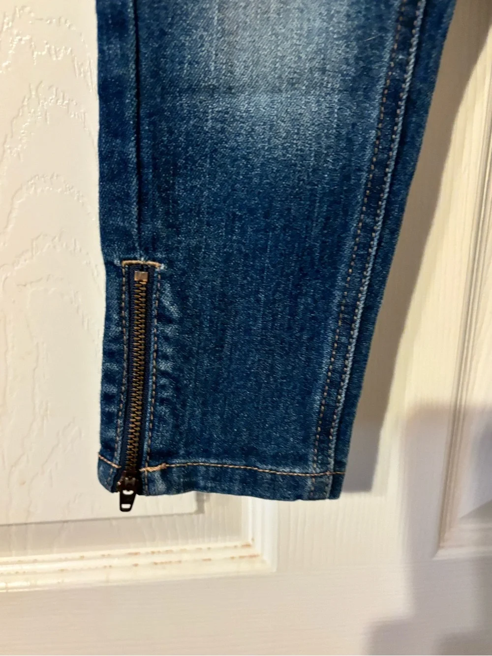 Justice Dark Blue Denim Jeans with Copper Accents - Girls 6R
